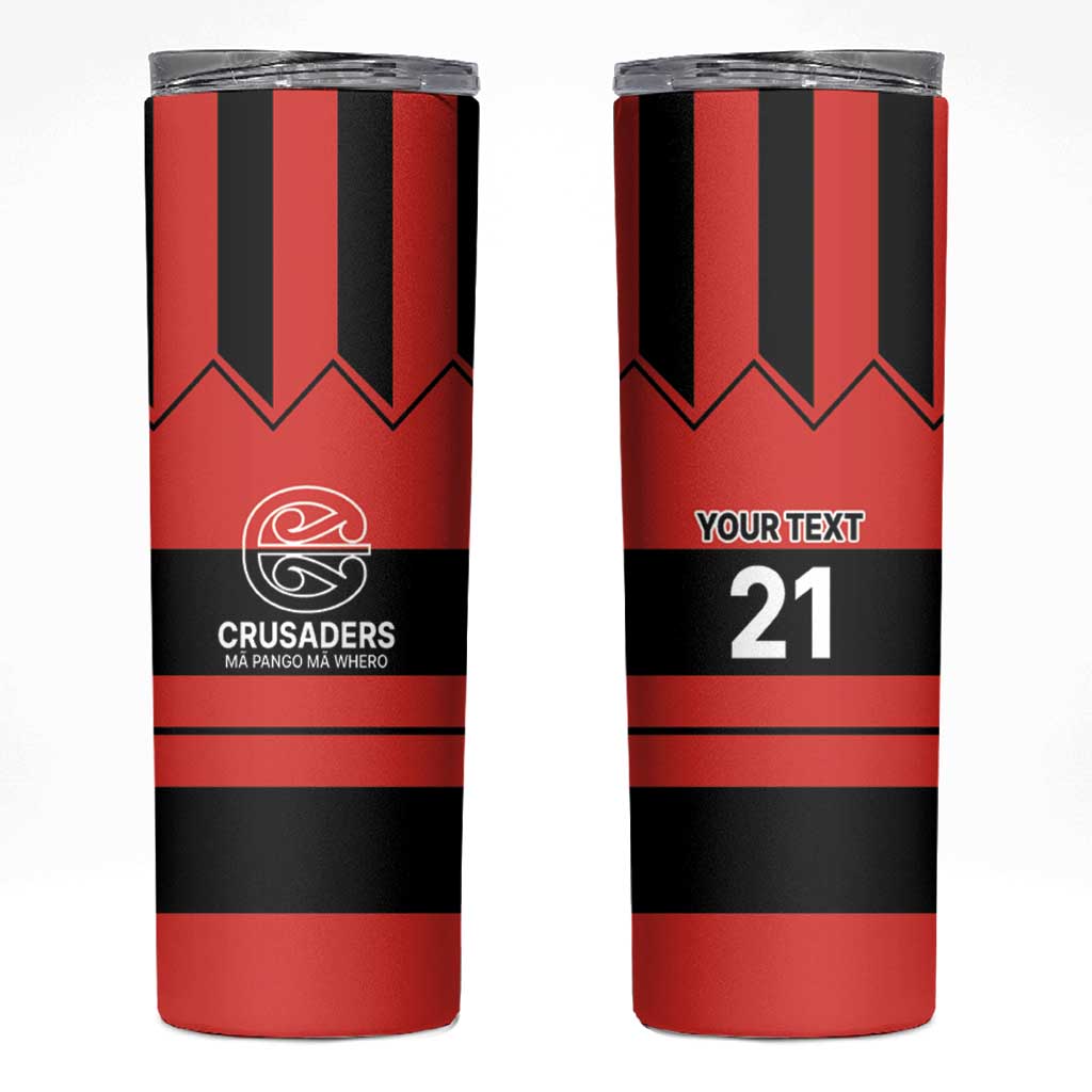 New Zealand Rugby Pacific Custom Skinny Tumbler Whatumoana Classic Retro 2025 LT9 Red - Polynesian Pride