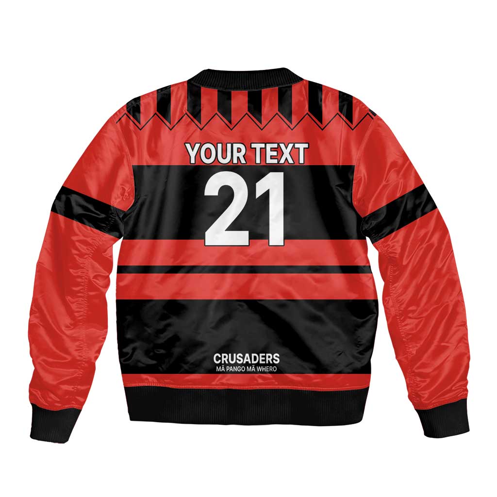 New Zealand Rugby Pacific Custom Sleeve Zip Bomber Jacket Whatumoana Classic Retro 2025 LT9 - Polynesian Pride