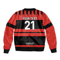 New Zealand Rugby Pacific Custom Sleeve Zip Bomber Jacket Whatumoana Classic Retro 2025 LT9 - Polynesian Pride