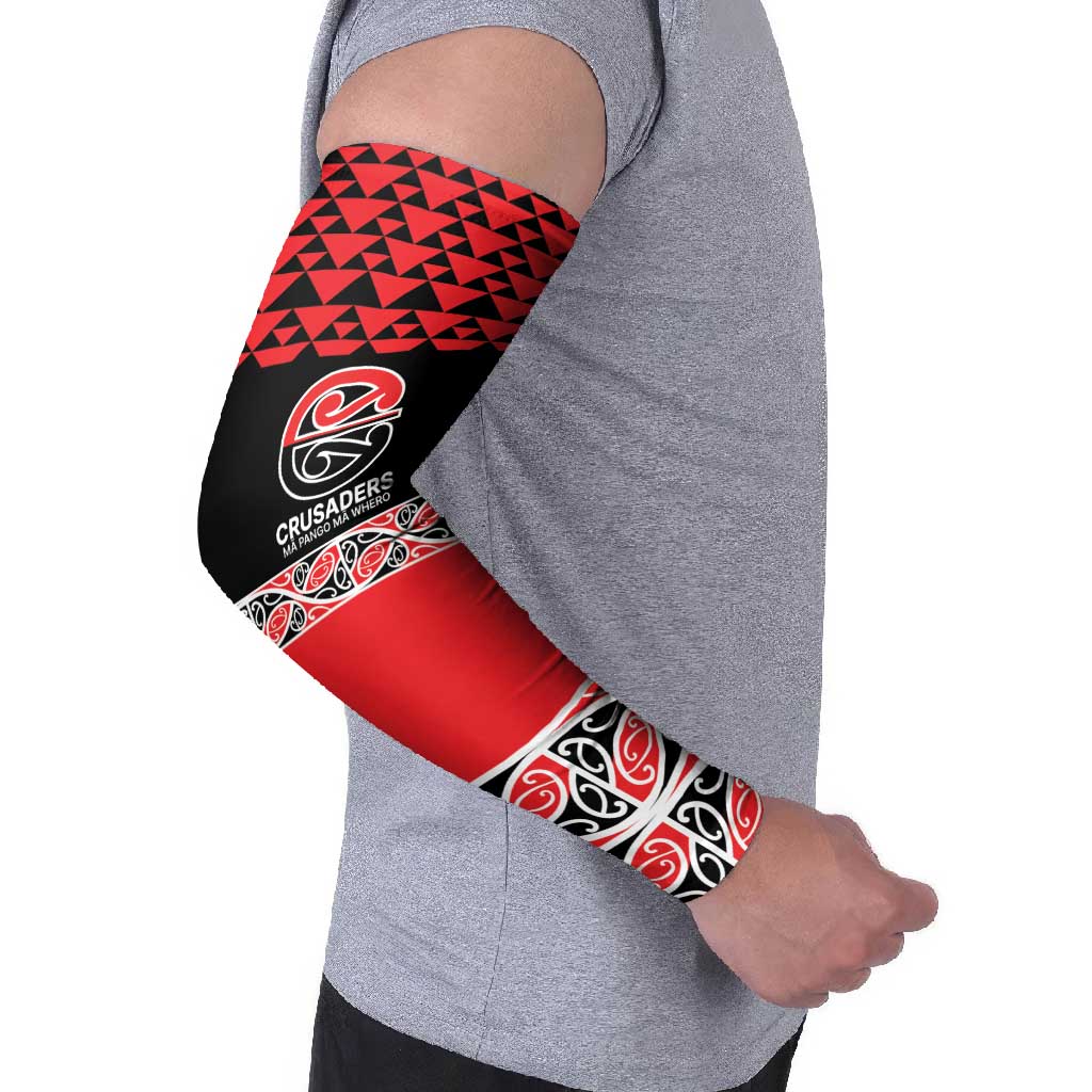 New Zealand Rugby Pacific Custom Arm Sleeves Whatumoana Maori Kowhaiwhai Pattern - Polynesian Pride