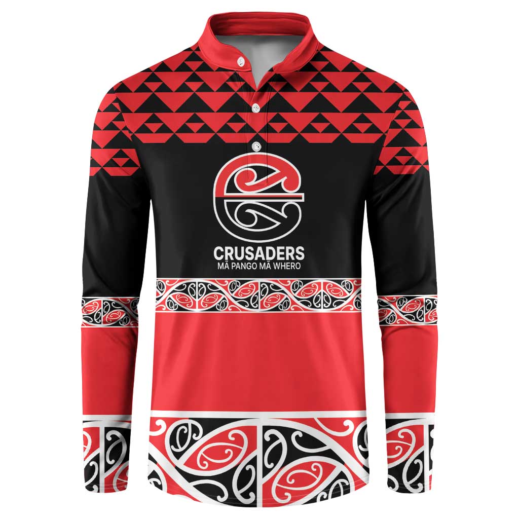 New Zealand Rugby Pacific Custom Button Sweatshirt Whatumoana Maori Kowhaiwhai Pattern LT9 Blue - Polynesian Pride