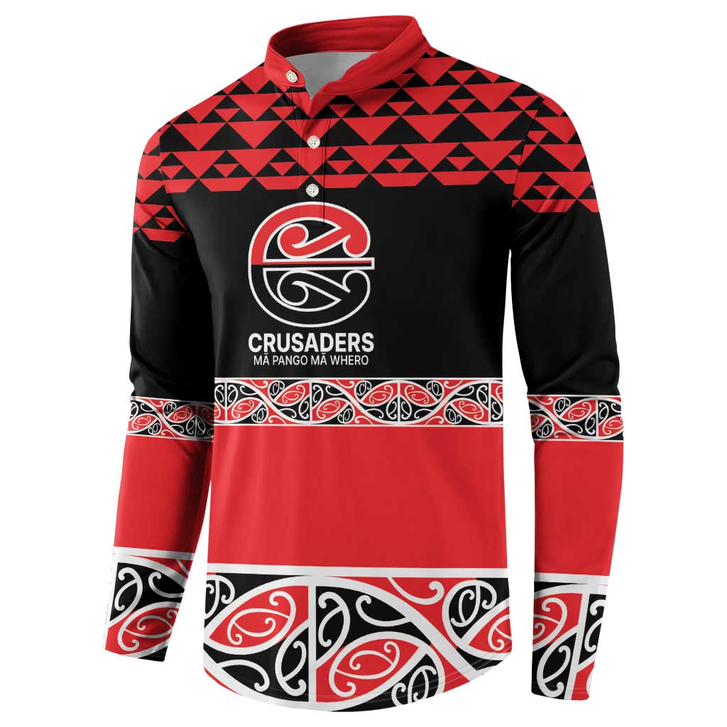 New Zealand Rugby Pacific Custom Button Sweatshirt Whatumoana Maori Kowhaiwhai Pattern LT9 - Polynesian Pride