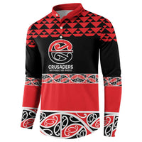 New Zealand Rugby Pacific Custom Button Sweatshirt Whatumoana Maori Kowhaiwhai Pattern LT9 - Polynesian Pride
