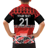 New Zealand Rugby Pacific Custom Family Matching Tank Maxi Dress and Hawaiian Shirt Whatumoana Maori Kowhaiwhai Pattern LT9 - Polynesian Pride
