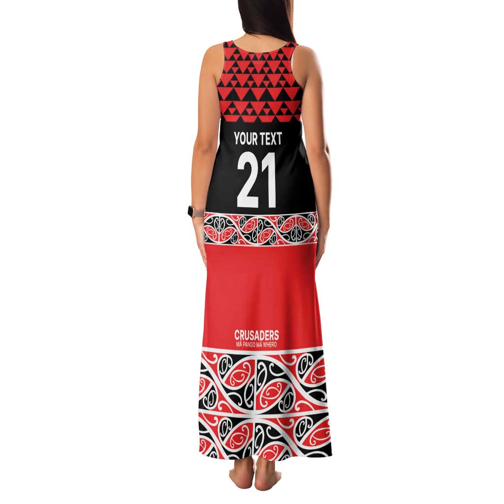 New Zealand Rugby Pacific Custom Family Matching Tank Maxi Dress and Hawaiian Shirt Whatumoana Maori Kowhaiwhai Pattern LT9 - Polynesian Pride