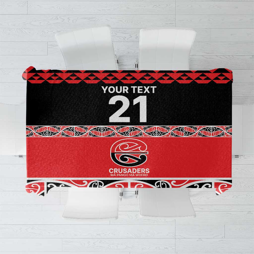 New Zealand Rugby Pacific Custom Tablecloth Whatumoana Maori Kowhaiwhai Pattern