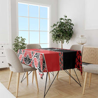 New Zealand Rugby Pacific Custom Tablecloth Whatumoana Maori Kowhaiwhai Pattern