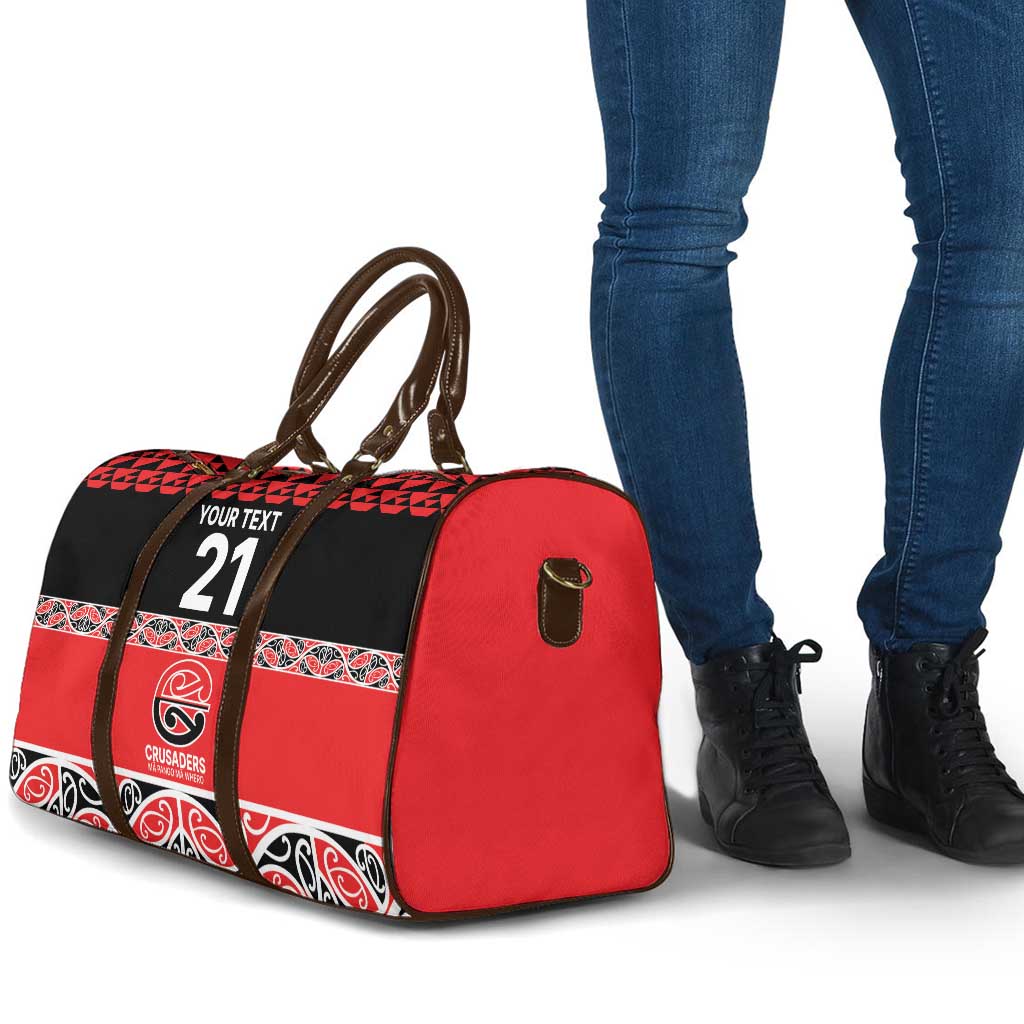 New Zealand Rugby Pacific Custom Travel Bag Whatumoana Maori Kowhaiwhai Pattern - Polynesian Pride