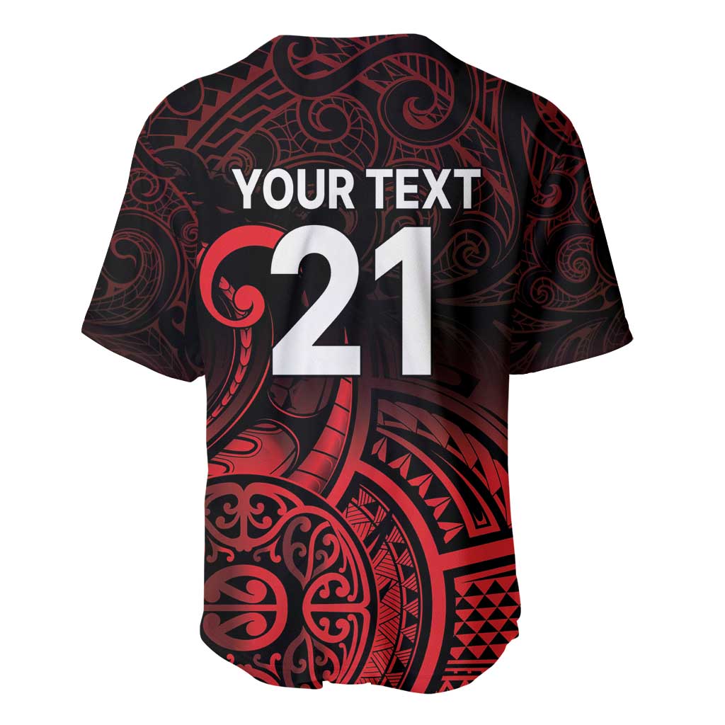 New Zealand Rugby Pacific Custom Baseball Jersey Whatumoana Maori Tribal Tattoo LT9 - Polynesian Pride