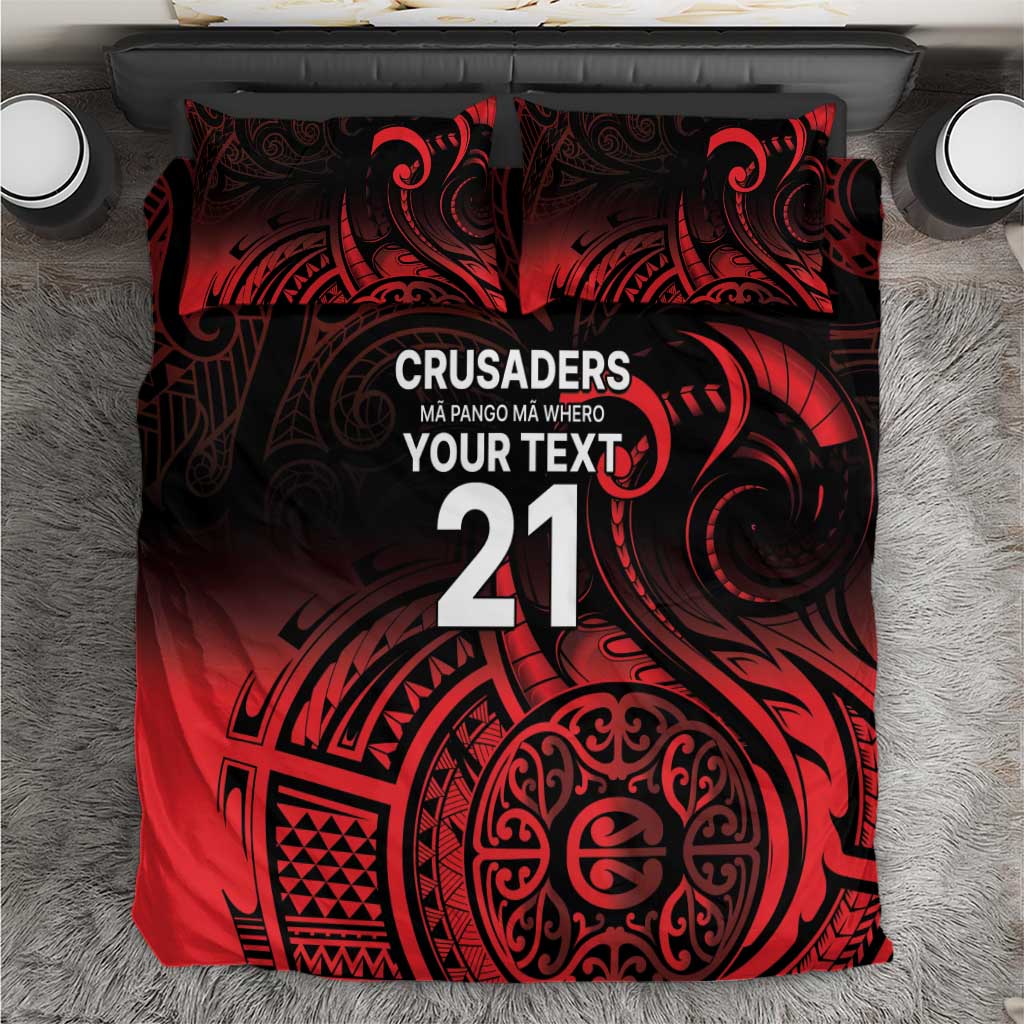 New Zealand Rugby Pacific Custom Bedding Set Whatumoana Maori Tribal Tattoo