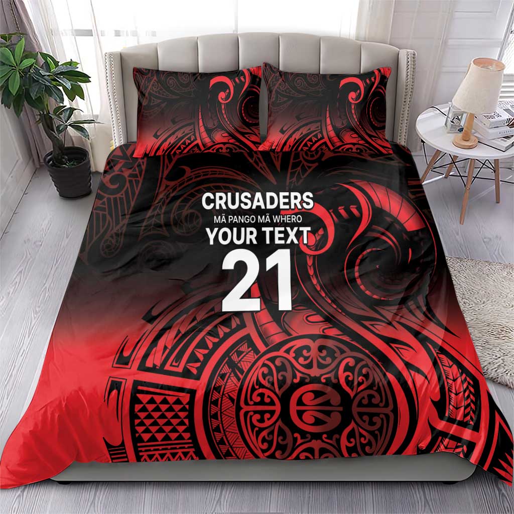 New Zealand Rugby Pacific Custom Bedding Set Whatumoana Maori Tribal Tattoo