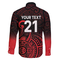 New Zealand Rugby Pacific Custom Family Matching Long Sleeve Bodycon Dress and Hawaiian Shirt Whatumoana Maori Tribal Tattoo