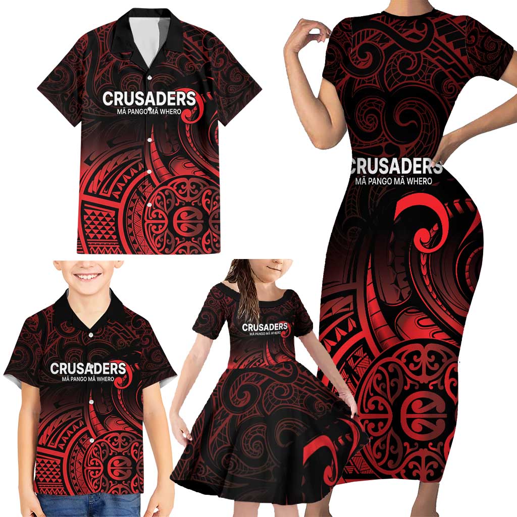 New Zealand Rugby Pacific Custom Family Matching Short Sleeve Bodycon Dress and Hawaiian Shirt Whatumoana Maori Tribal Tattoo