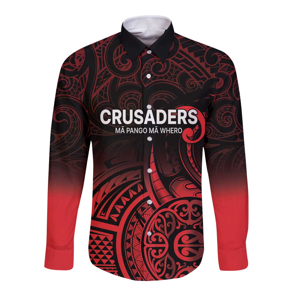 New Zealand Rugby Pacific Custom Long Sleeve Button Shirt Whatumoana Maori Tribal Tattoo LT9 Unisex Gold - Polynesian Pride
