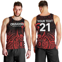 New Zealand Rugby Pacific Custom Men Tank Top Whatumoana Maori Tribal Tattoo