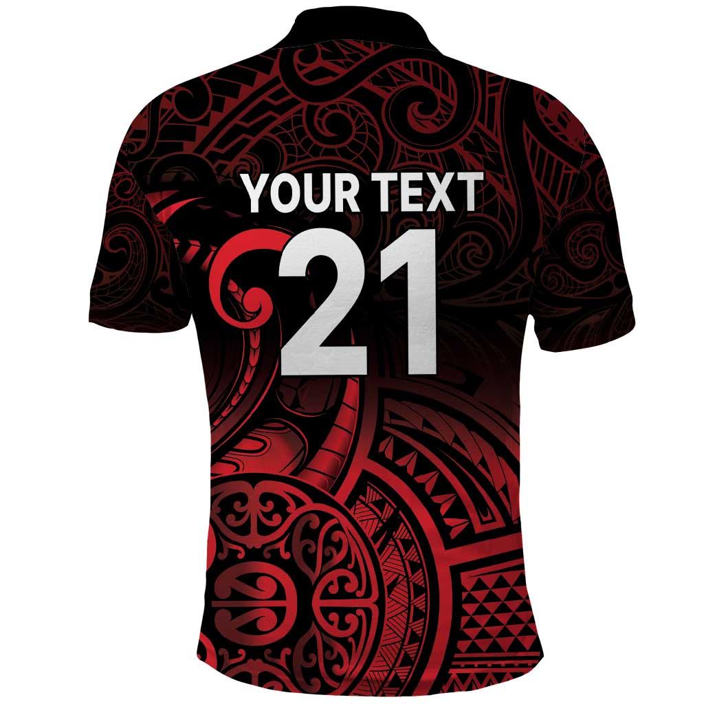 New Zealand Rugby Pacific Custom Polo Shirt Whatumoana Maori Tribal Tattoo LT9 - Polynesian Pride