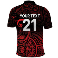 New Zealand Rugby Pacific Custom Polo Shirt Whatumoana Maori Tribal Tattoo LT9 - Polynesian Pride