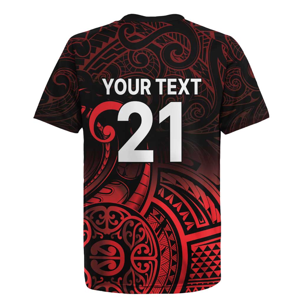 New Zealand Rugby Pacific Custom Rugby Jersey Whatumoana Maori Tribal Tattoo