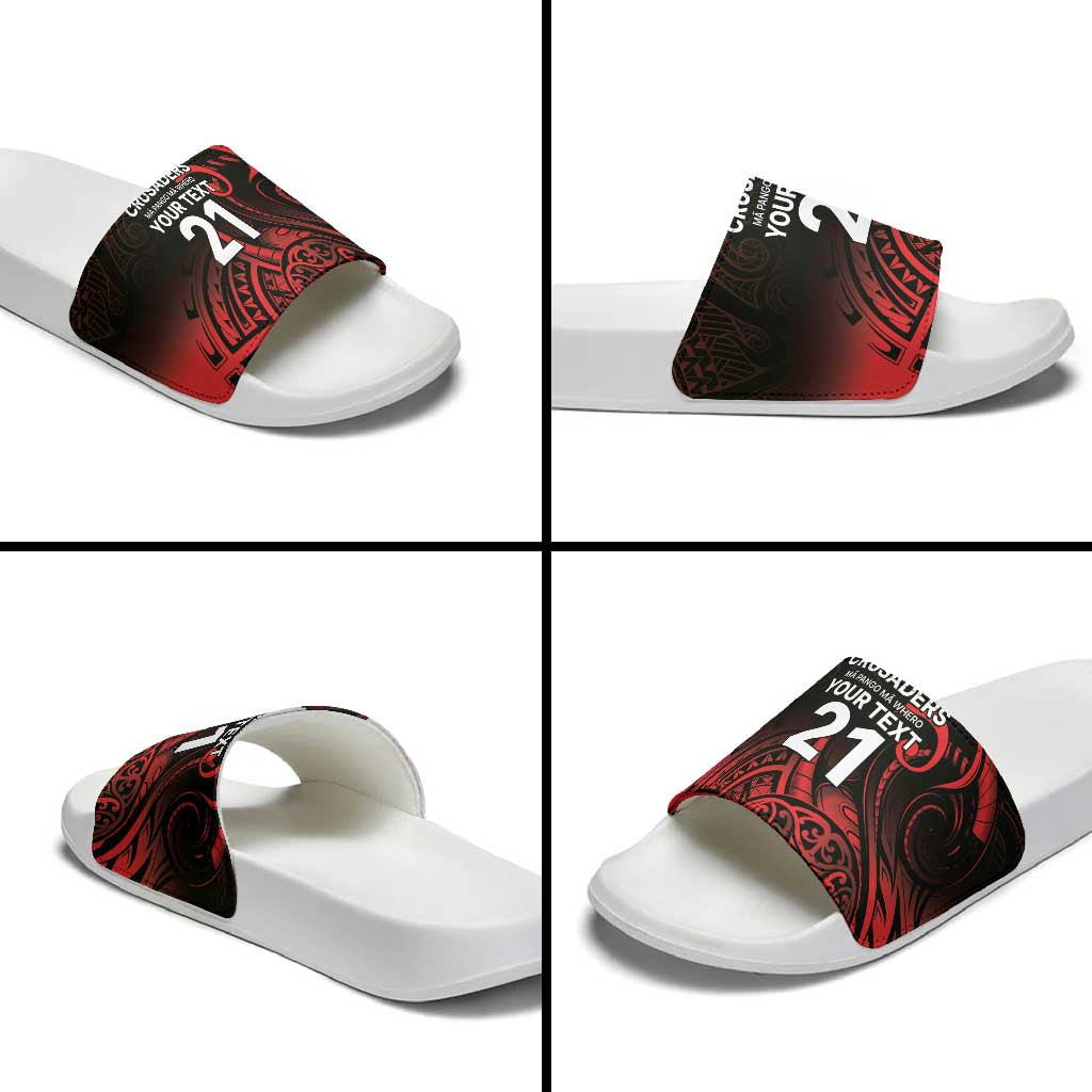 New Zealand Rugby Pacific Custom Slide Sandals Whatumoana Maori Tribal Tattoo LT9 - Polynesian Pride