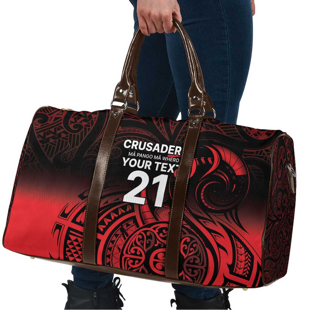 New Zealand Rugby Pacific Custom Travel Bag Whatumoana Maori Tribal Tattoo - Polynesian Pride