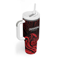 New Zealand Rugby Pacific Custom Tumbler With Handle Whatumoana Maori Tribal Tattoo