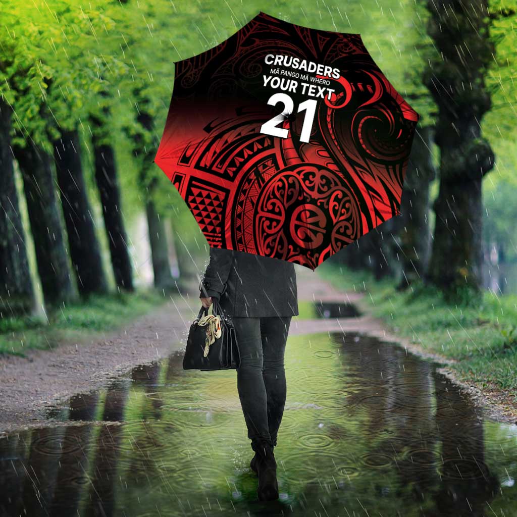New Zealand Rugby Pacific Custom Umbrella Whatumoana Maori Tribal Tattoo - Polynesian Pride
