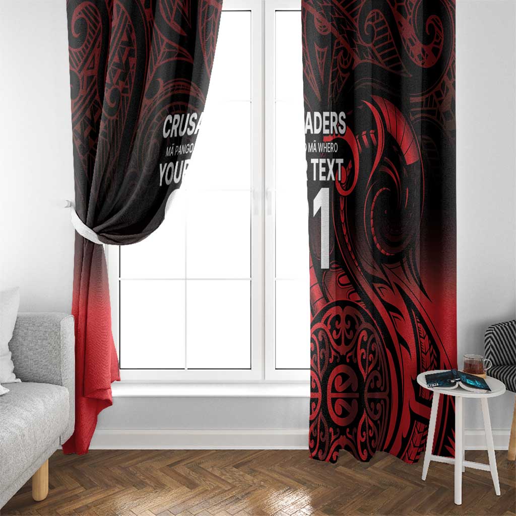 New Zealand Rugby Pacific Custom Window Curtain Whatumoana Maori Tribal Tattoo LT9 - Polynesian Pride