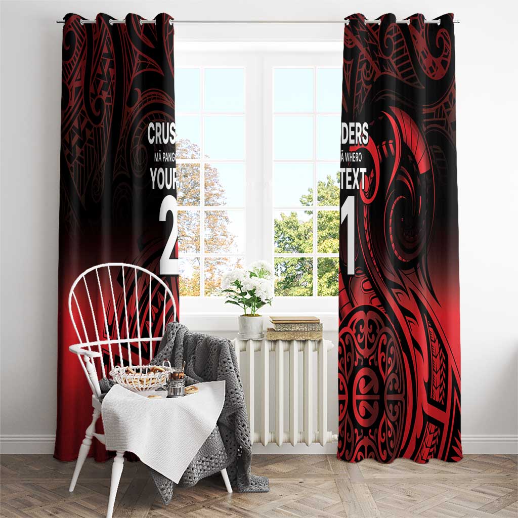 New Zealand Rugby Pacific Custom Window Curtain Whatumoana Maori Tribal Tattoo LT9 - Polynesian Pride