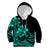 Polynesian Pride Plumeria Flowers Kid Hoodie Polynesian Tribal Aqua Vibe LT9 Hoodie Aqua - Polynesian Pride