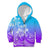 Polynesian Pride Plumeria Flowers Kid Hoodie Polynesian Tribal Gradient Purple LT9 Zip Hoodie Purple - Polynesian Pride