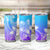 Polynesian Tribal Plumeria Flowers Tumbler Cup Gradient Purple Vibe