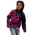 Polynesian Pride Plumeria Flowers Kid Hoodie Polynesian Tribal Pink Vibe LT9 - Polynesian Pride