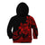 Polynesian Pride Plumeria Flowers Kid Hoodie Polynesian Tribal Red Vibe LT9 - Polynesian Pride