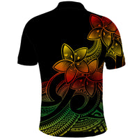 Polynesian Pride Plumeria Flowers Polo Shirt Polynesian Tribal Reggae Vibe LT9 - Polynesian Pride
