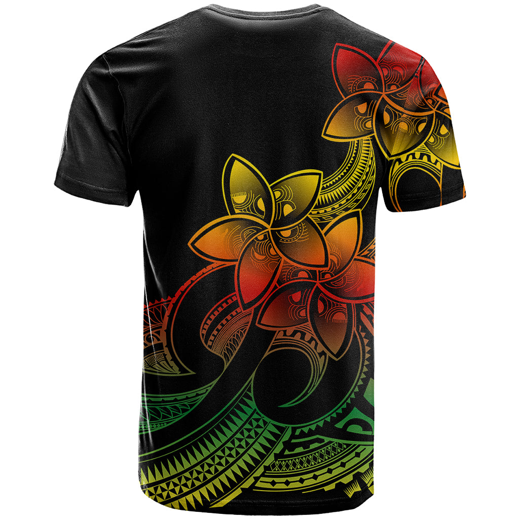 Polynesian Pride Plumeria Flowers T Shirt Polynesian Tribal Reggae Vibe LT9 - Polynesian Pride