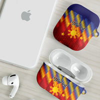 Personalized Philippines Eight Rays Sun AirPods Case Traditional Filipino Igorot Pattern Motif