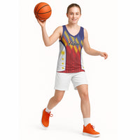 Personalized Philippines Eight Rays Sun Basketball Jersey Traditional Filipino Igorot Pattern Motif
