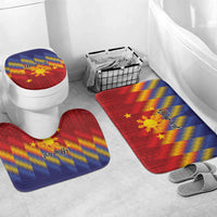 Personalized Philippines Eight Rays Sun Bathroom Set Traditional Filipino Igorot Pattern Motif