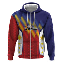 Personalized Philippines Eight Rays Sun Hoodie Traditional Filipino Igorot Pattern Motif