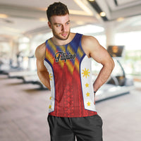 Personalized Philippines Eight Rays Sun Men Tank Top Traditional Filipino Igorot Pattern Motif