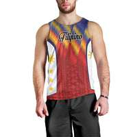 Personalized Philippines Eight Rays Sun Men Tank Top Traditional Filipino Igorot Pattern Motif