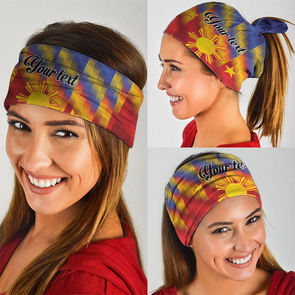 Personalized Philippines Eight Rays Sun Neck Gaiter Traditional Filipino Igorot Pattern Motif