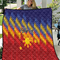 Personalized Philippines Eight Rays Sun Quilt Traditional Filipino Igorot Pattern Motif