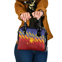 Personalized Philippines Eight Rays Sun Shoulder Handbag Traditional Filipino Igorot Pattern Motif