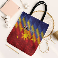 Personalized Philippines Eight Rays Sun Tote Bag Traditional Filipino Igorot Pattern Motif