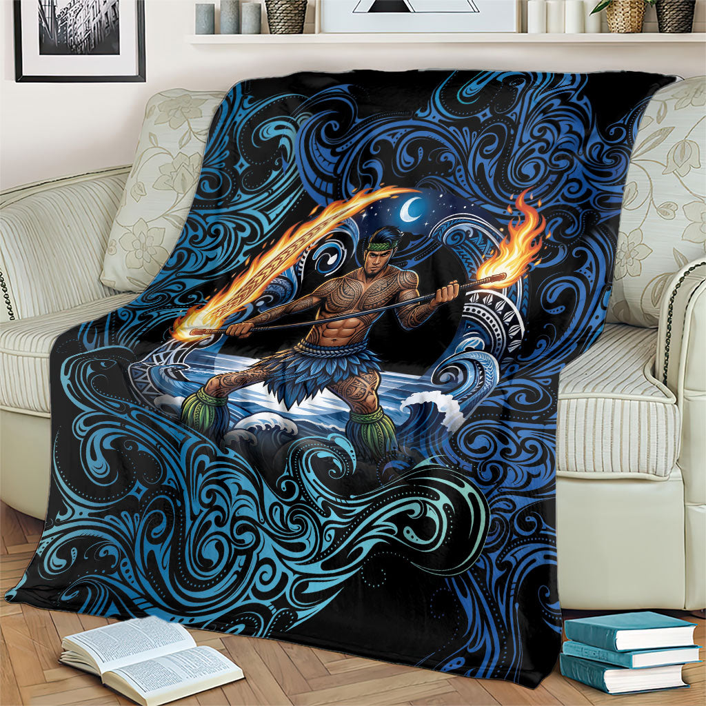 Samoa Siva Afi Blanket Fireknife Fire Dance Pacific Tribal Motif