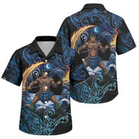 Samoa Siva Afi Family Matching Tank Maxi Dress and Hawaiian Shirt Fireknife Fire Dance Pacific Tribal Motif