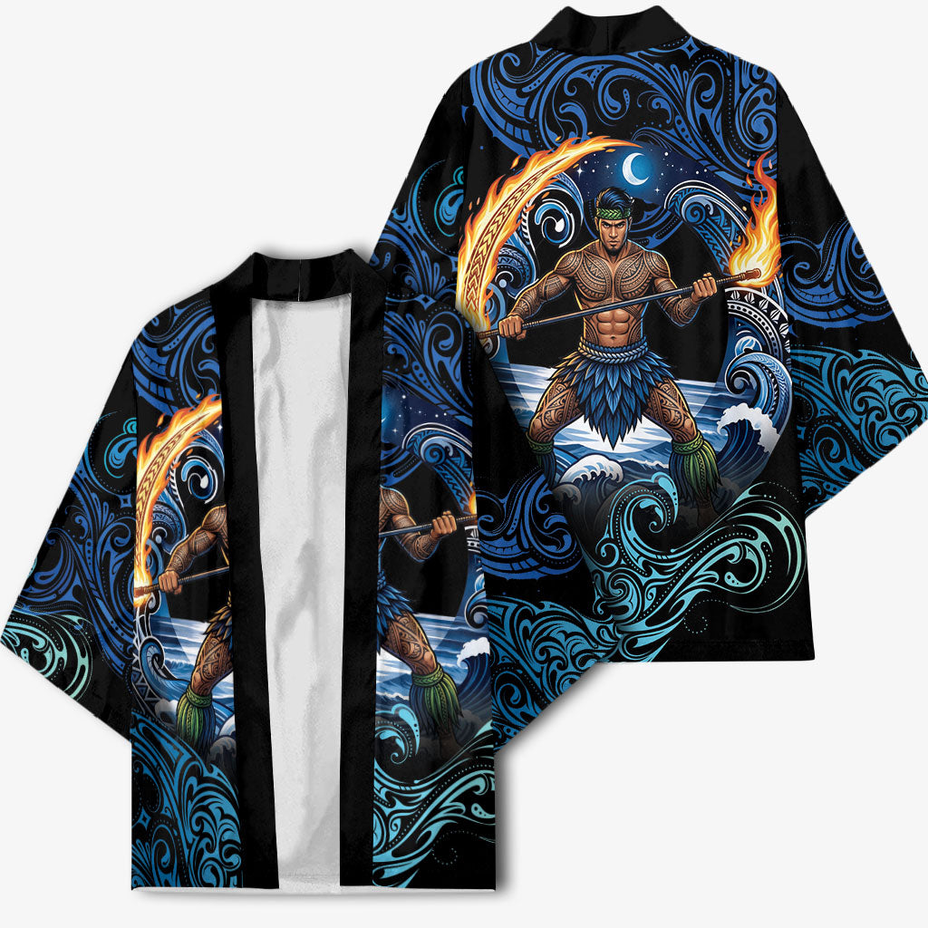 Samoa Siva Afi Kimono Fireknife Fire Dance Pacific Tribal Motif