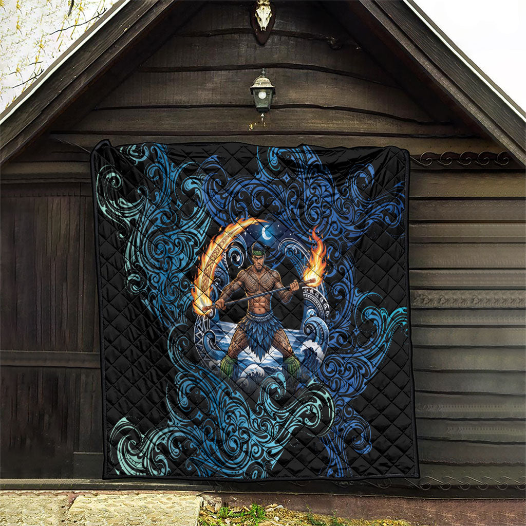 Samoa Siva Afi Quilt Fireknife Fire Dance Pacific Tribal Motif