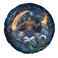 Samoa Siva Afi Spare Tire Cover Fireknife Fire Dance Pacific Tribal Motif